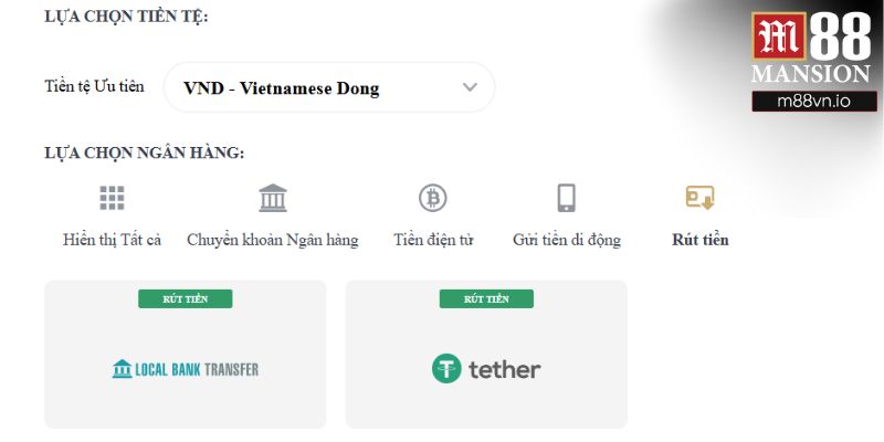 Hình thức nhận tiền trực tuyến